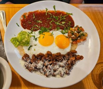 Juevos Rancheros at Octopas restaurant in Olympia, WA